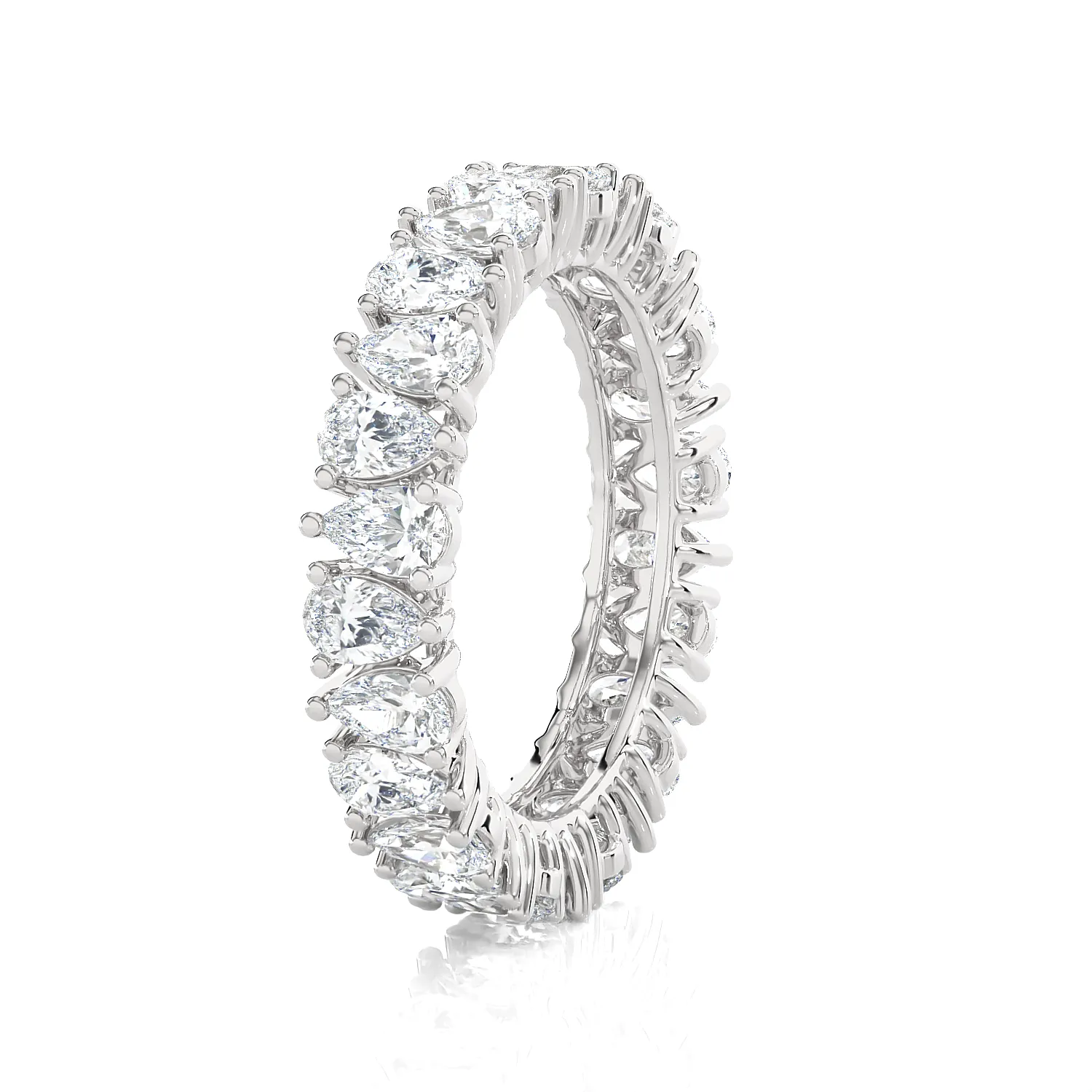 1 1/2 ctw Pear-Shape Lab Grown Diamond Eternity Band