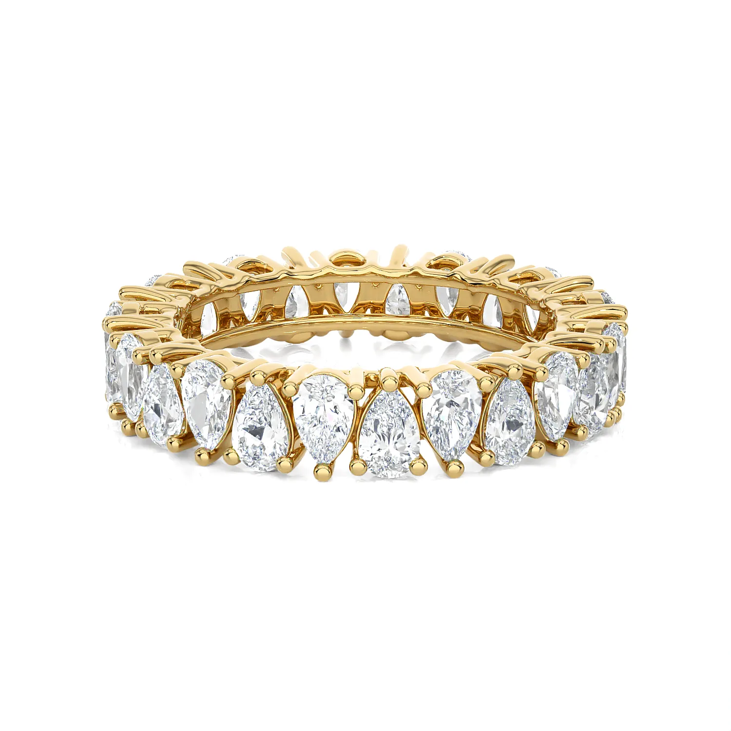 1 1/2 ctw Pear-Shape Lab Grown Diamond Eternity Band