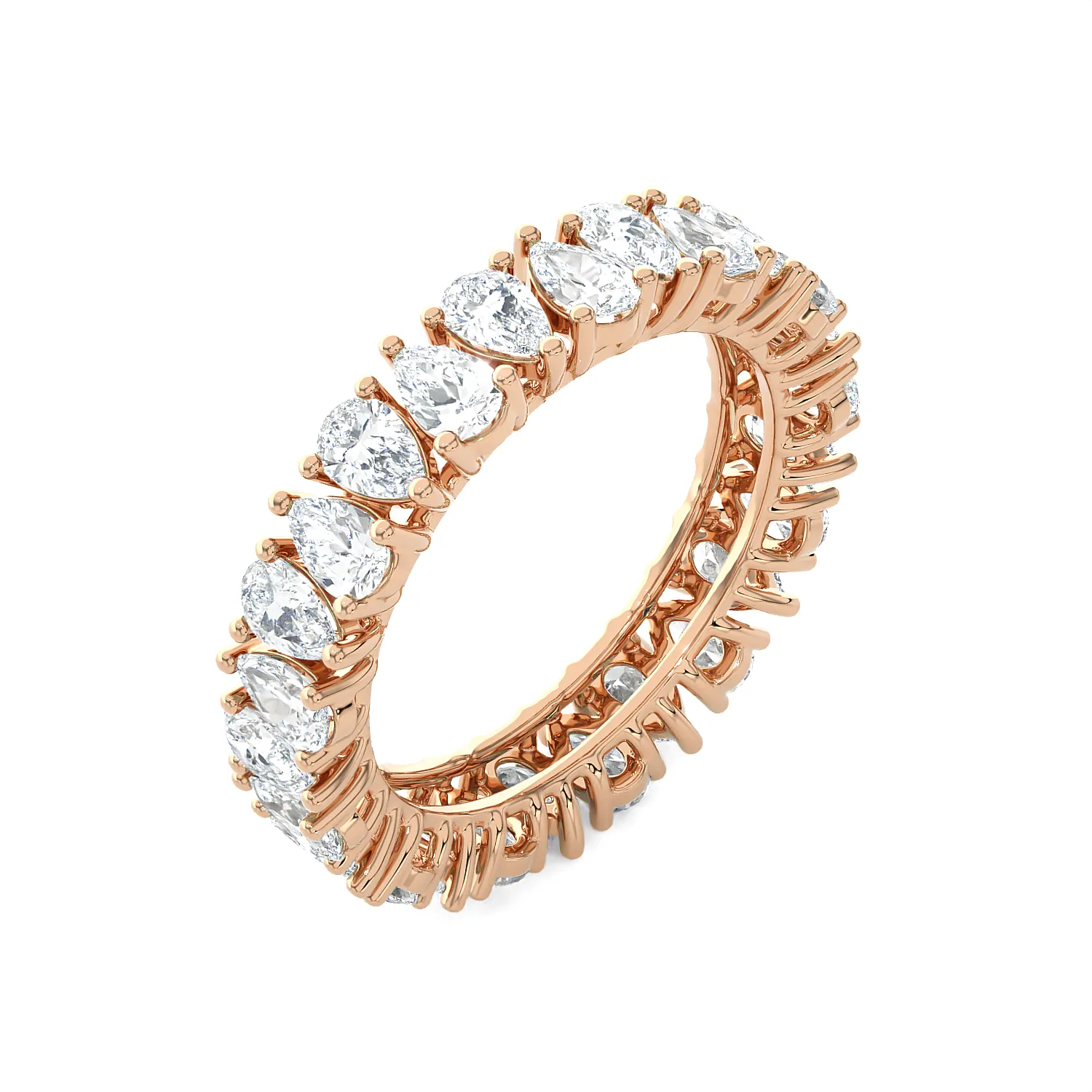1 1/2 ctw Pear-Shape Lab Grown Diamond Eternity Band