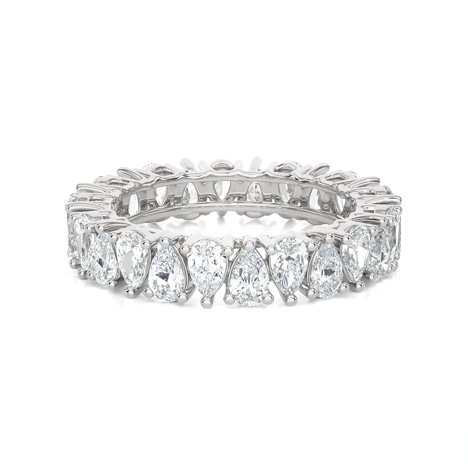 1 1/2 ctw Pear-Shape Lab Grown Diamond Eternity Band