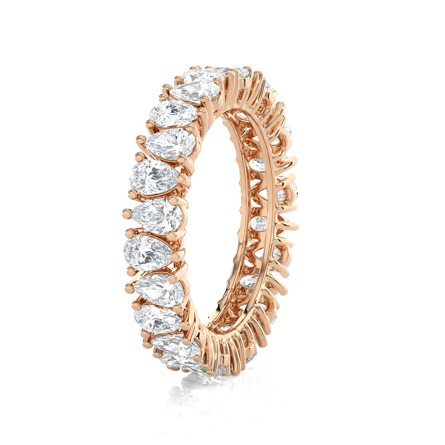 1 1/2 ctw Pear-Shape Lab Grown Diamond Eternity Band