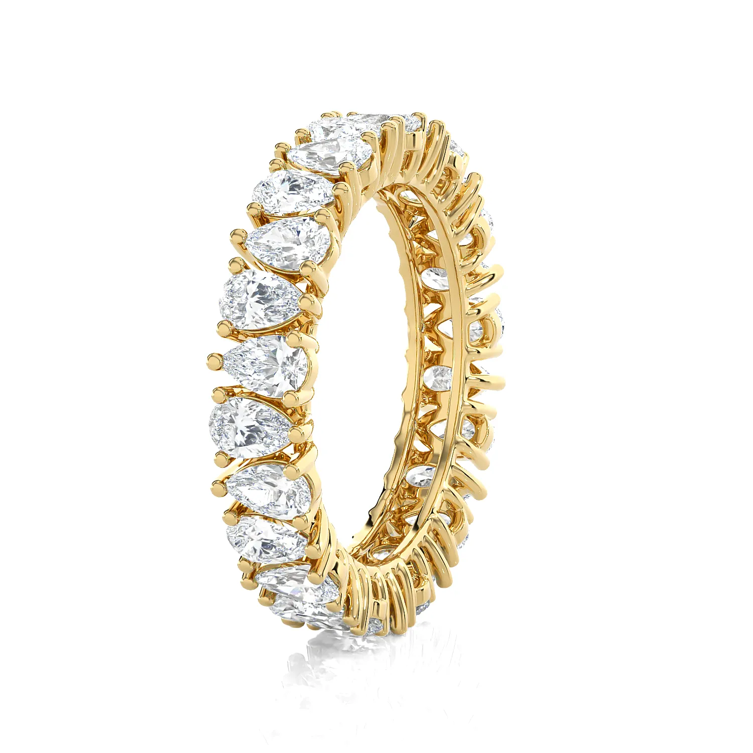1 1/2 ctw Pear-Shape Lab Grown Diamond Eternity Band