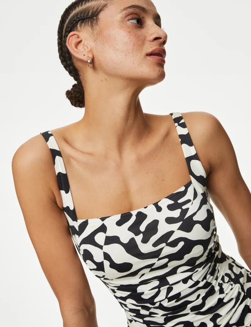 360 Tummy Control Printed Padded Tankini Top