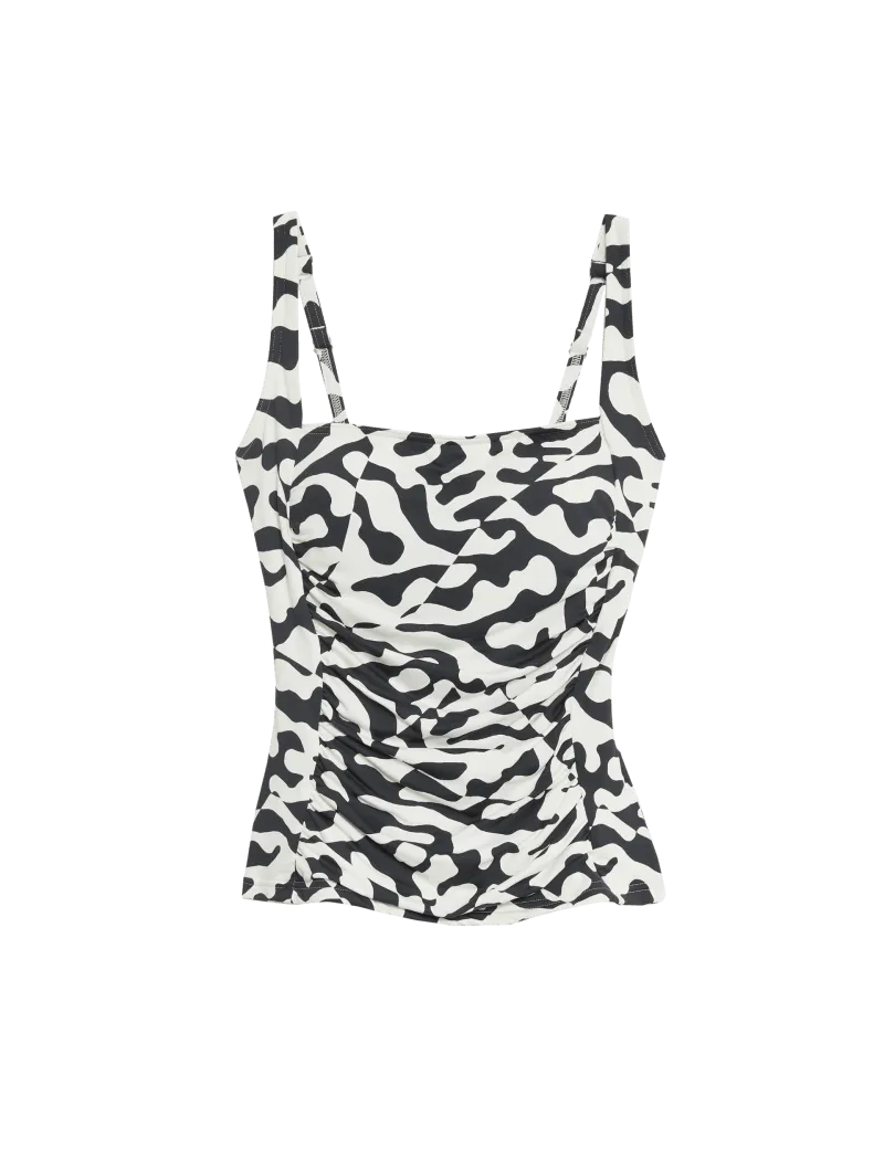 360 Tummy Control Printed Padded Tankini Top