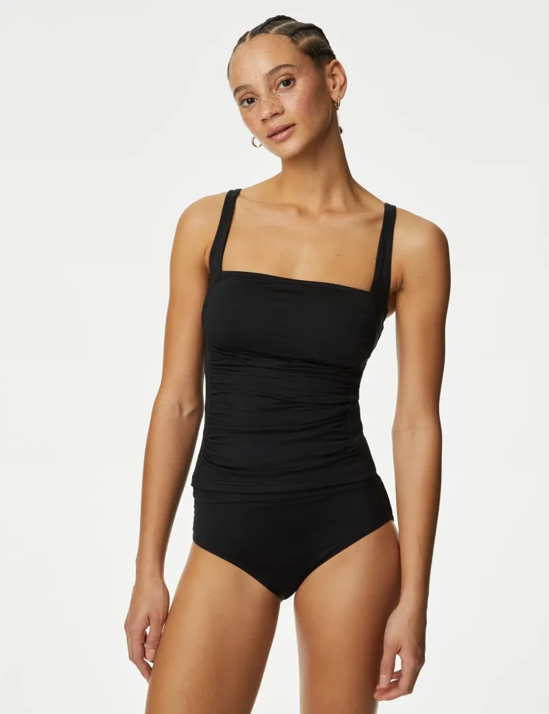360 Tummy Control Square Neck Tankini Top