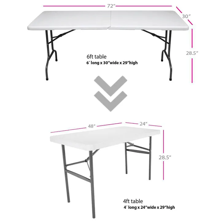 4' to 6' Convertible Custom Printed Table Throw - All Over Print