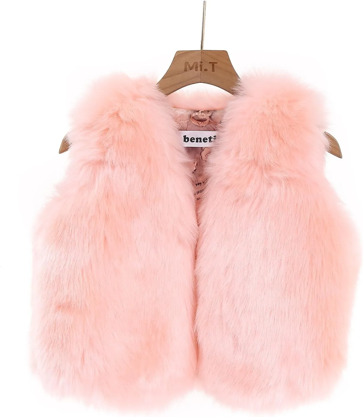 benetia Girls Boys Faux Fur Vest Coat