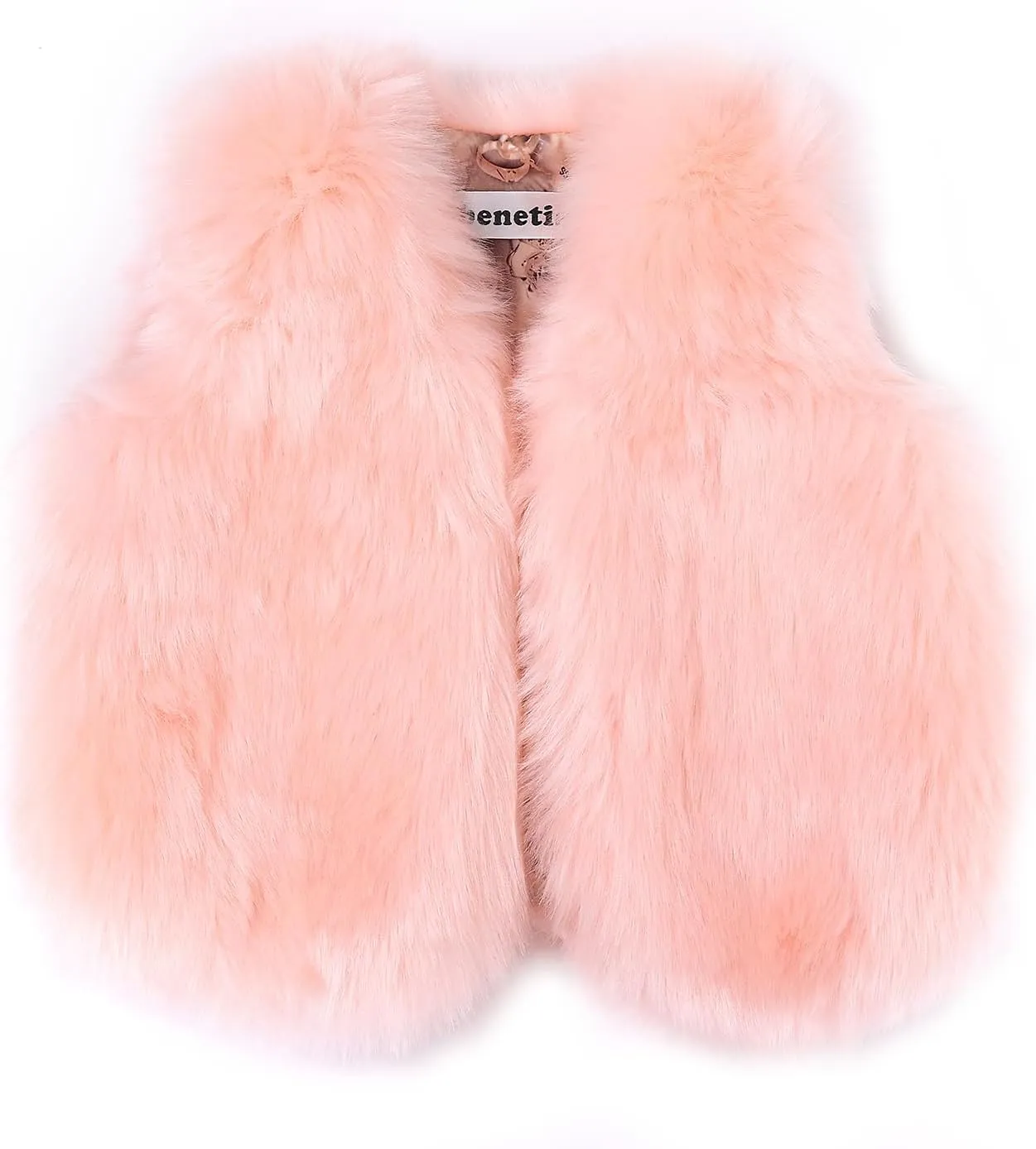 benetia Girls Boys Faux Fur Vest Coat