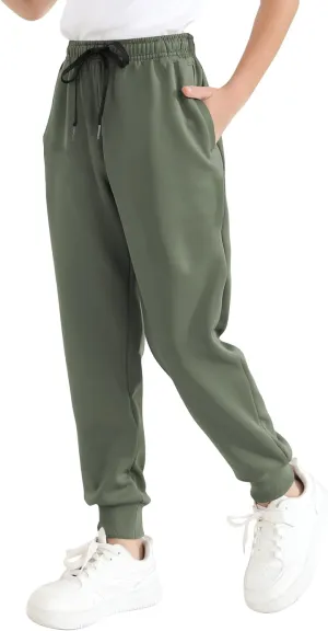 Boys Jogger Sweatpants 3-16 Years Tapered Leg Lightweight Athletic Track Pants for Kids Youth