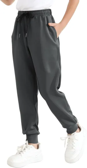 Boys Jogger Sweatpants 3-16 Years Tapered Leg Lightweight Athletic Track Pants for Kids Youth