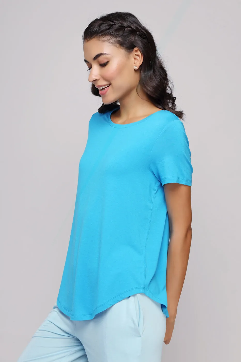 Breezy Blue Flared Lounge Set