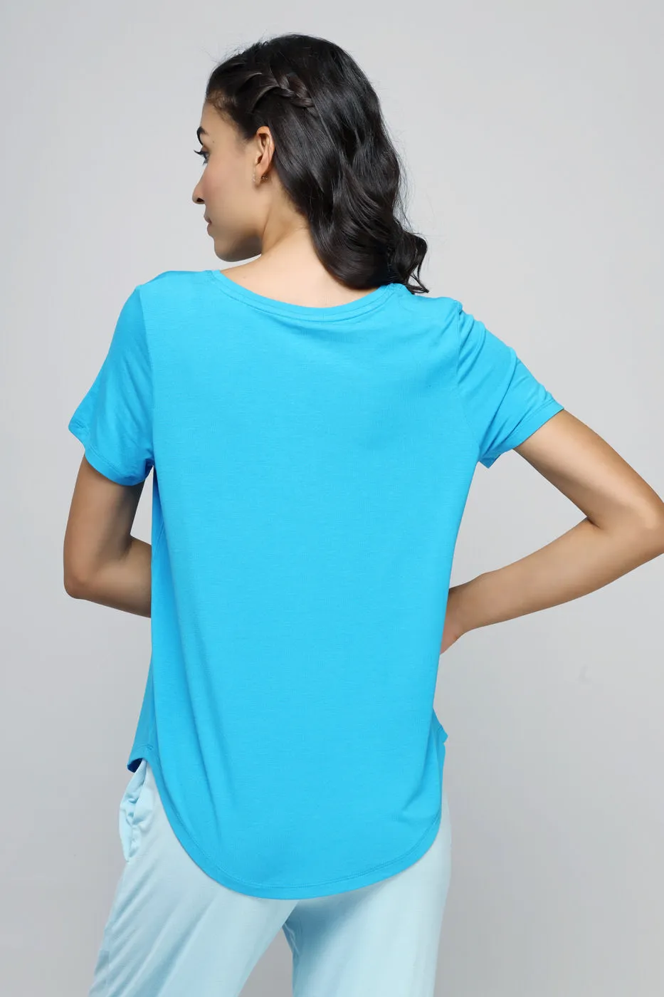 Breezy Blue Flared Lounge Set