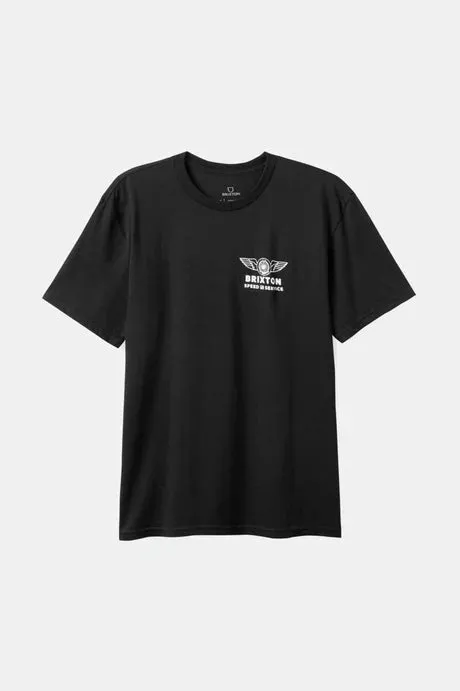 Brixton SPOKE S/S STANDARD T-SHIRT - BLACK