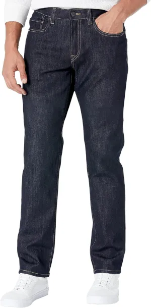 Buffalo David Bitton Men's Relaxed Straight Driven Jeans, Dark Blue Sanded Indigo, 33W x 32L