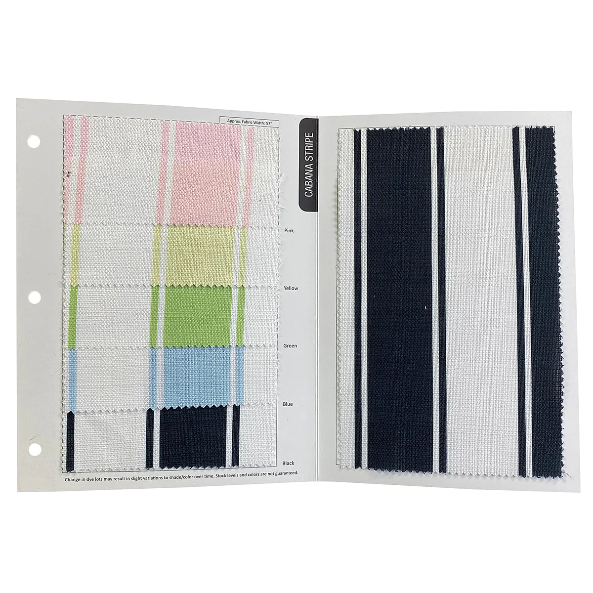 Cabana Stripe Table Runner in Sage / White