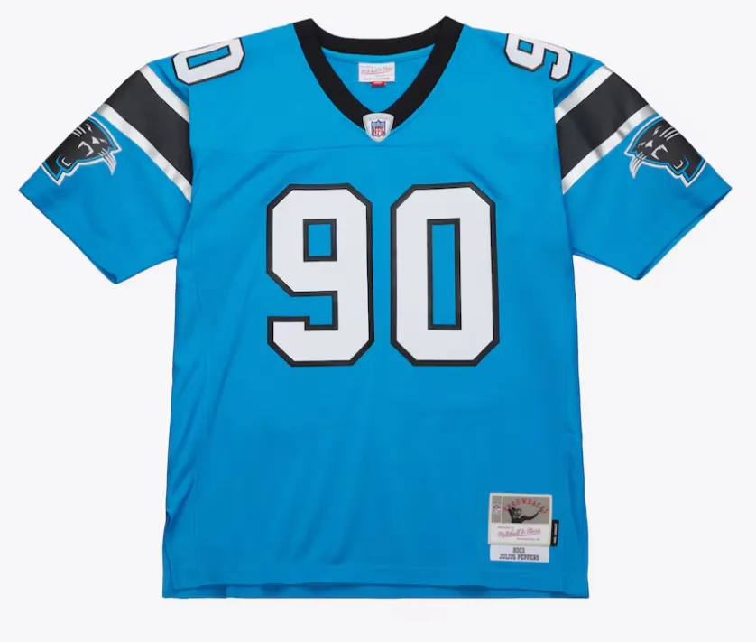 Carolina Panthers Julius Peppers 2003 Alternate Replica Jersey - Blue