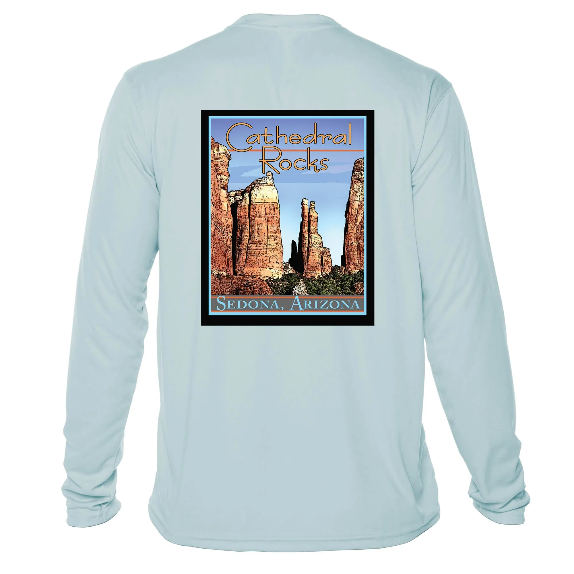 Cathedral Rocks Vintage Destinations Long Sleeve Men's Microfiber Men's T-Shirt