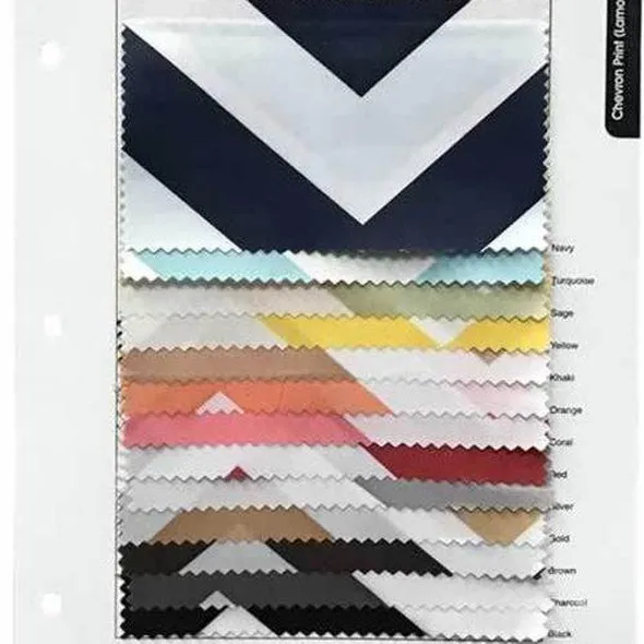 Chevron Print (Lamour) Table Linen in Sage and White