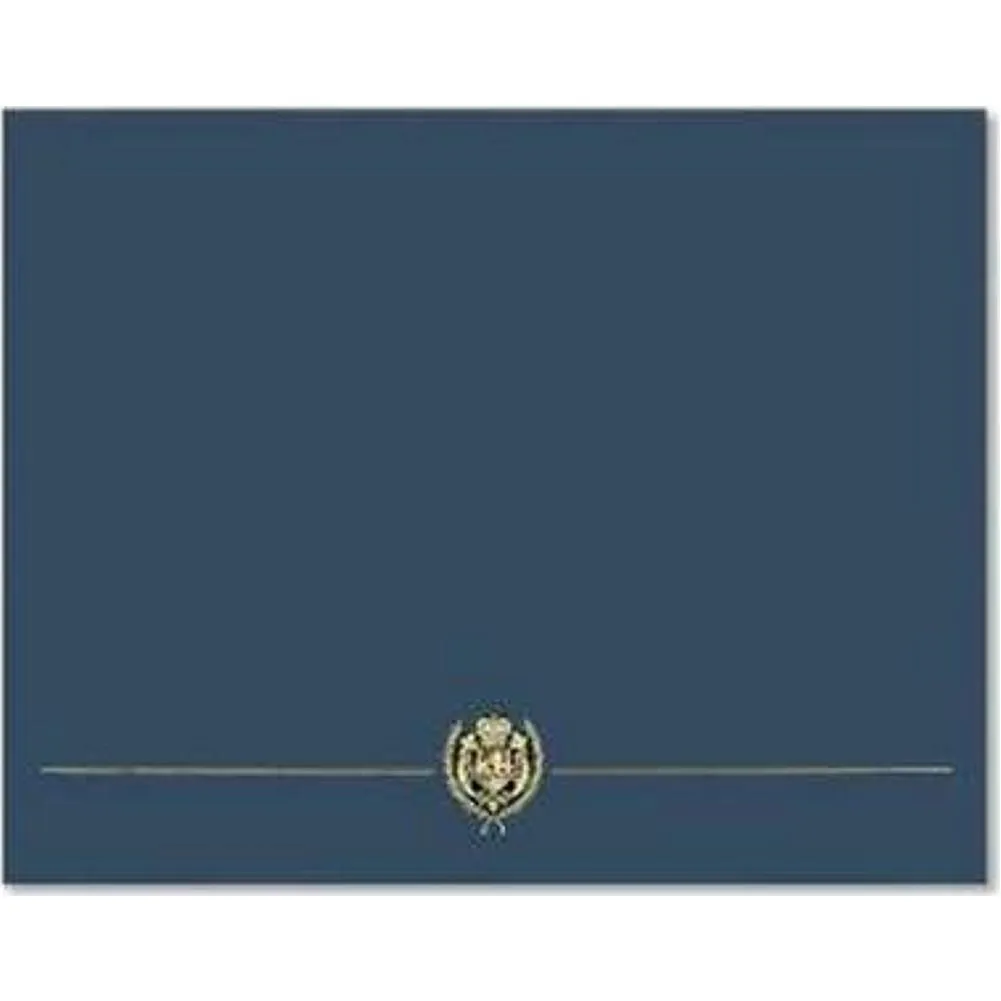 Classic Crest Navy Blue Certificate Covers