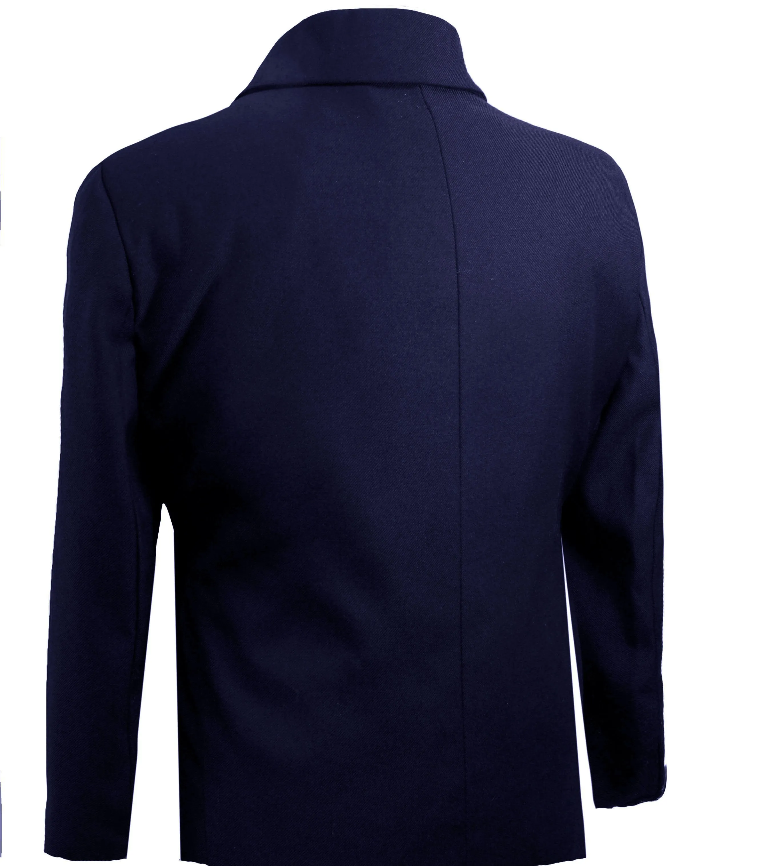 Classic Navy Blue Boys 3-Button Suit Jacket by Paul Malone