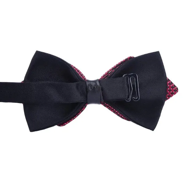 Classy Men Midnight Blue Pre-Tied Diamond Bow Tie