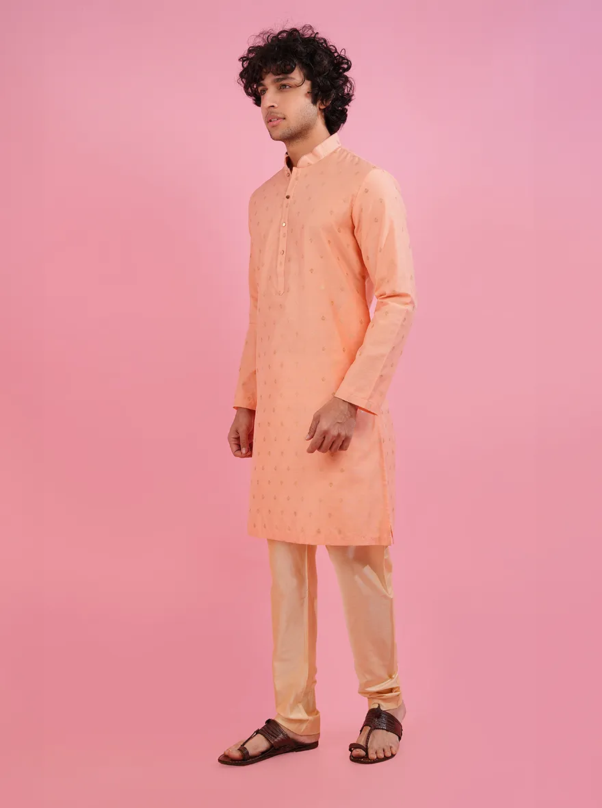 Coral Peach Kurta Pajama | Azania