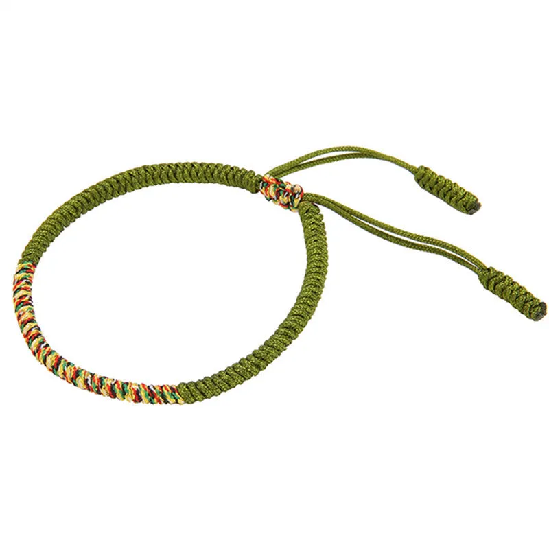 Creative Braided Bracelet Handmade Diamond Knot Bracelet Multicolored Big Red Hand Rope