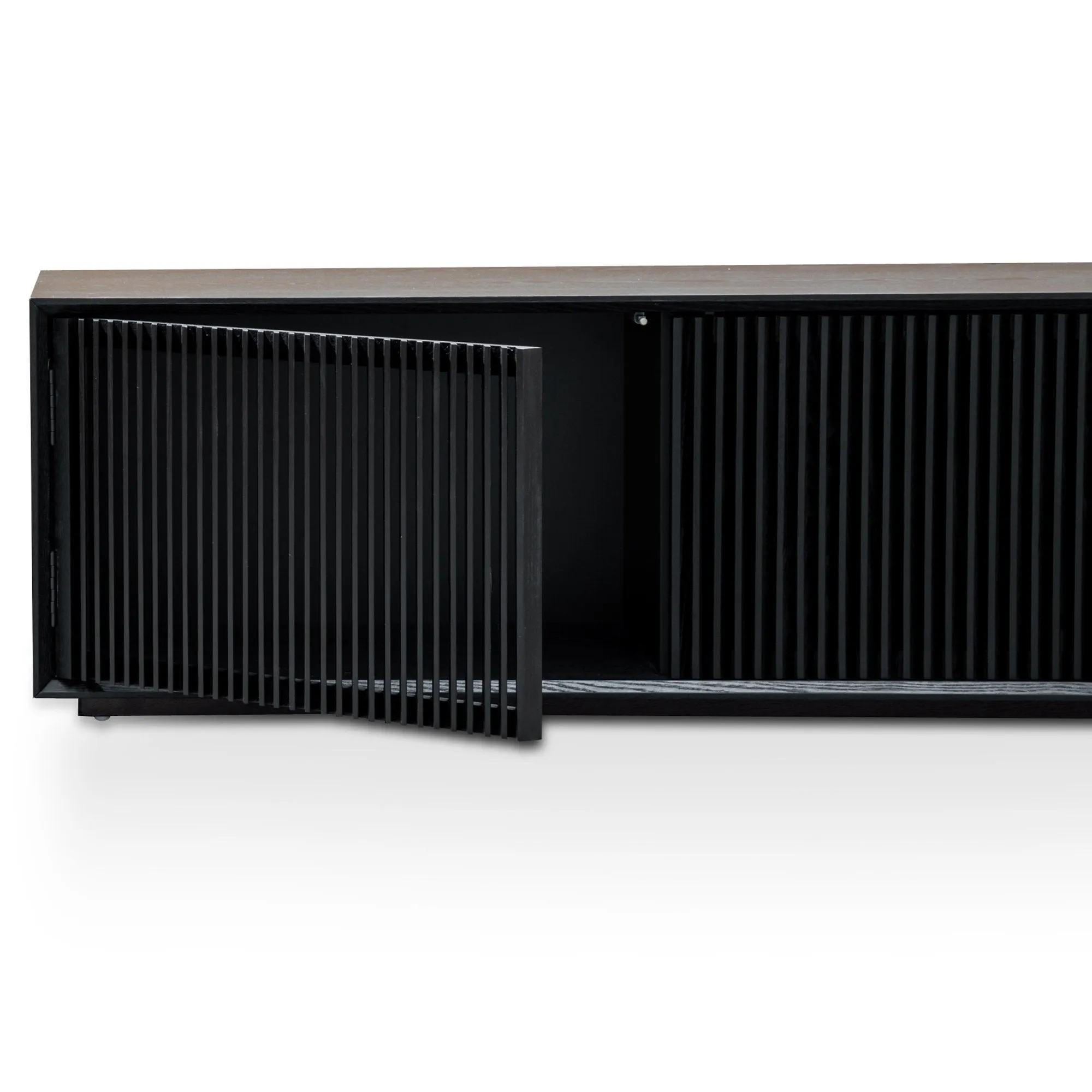 Dahlia 2m Wooden TV Entertainment Unit - Black