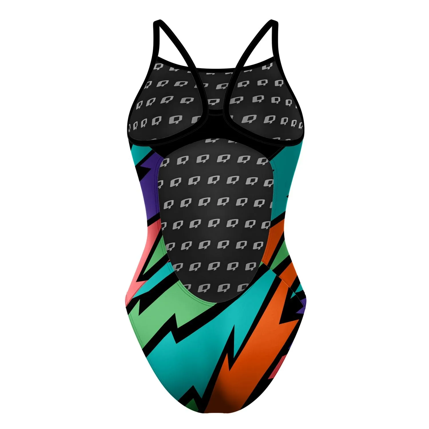 Double Strike Skinny Strap Swimsuit