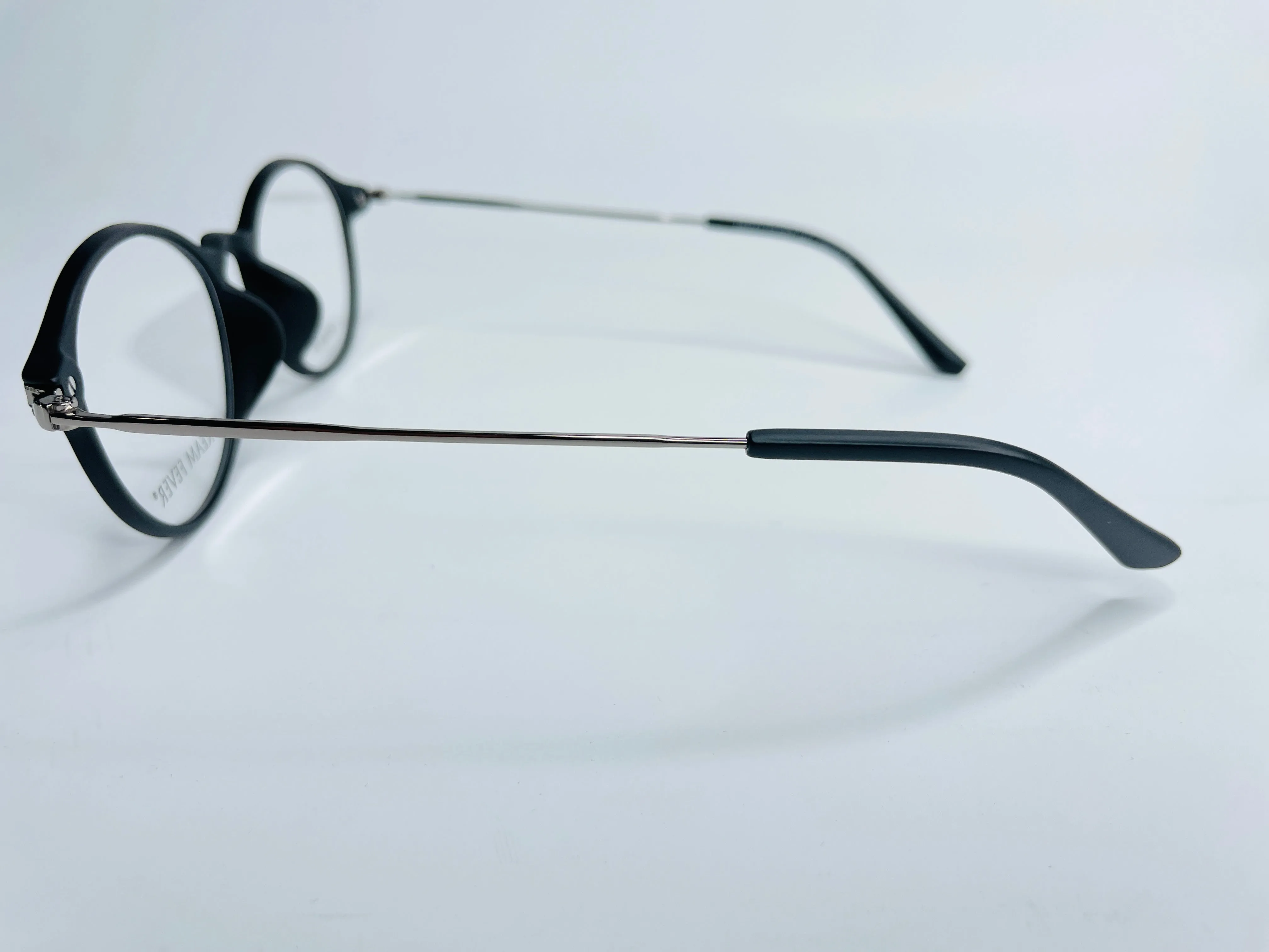 Dream Fever K7004 Black Silver Oval Italy Eyeglasses