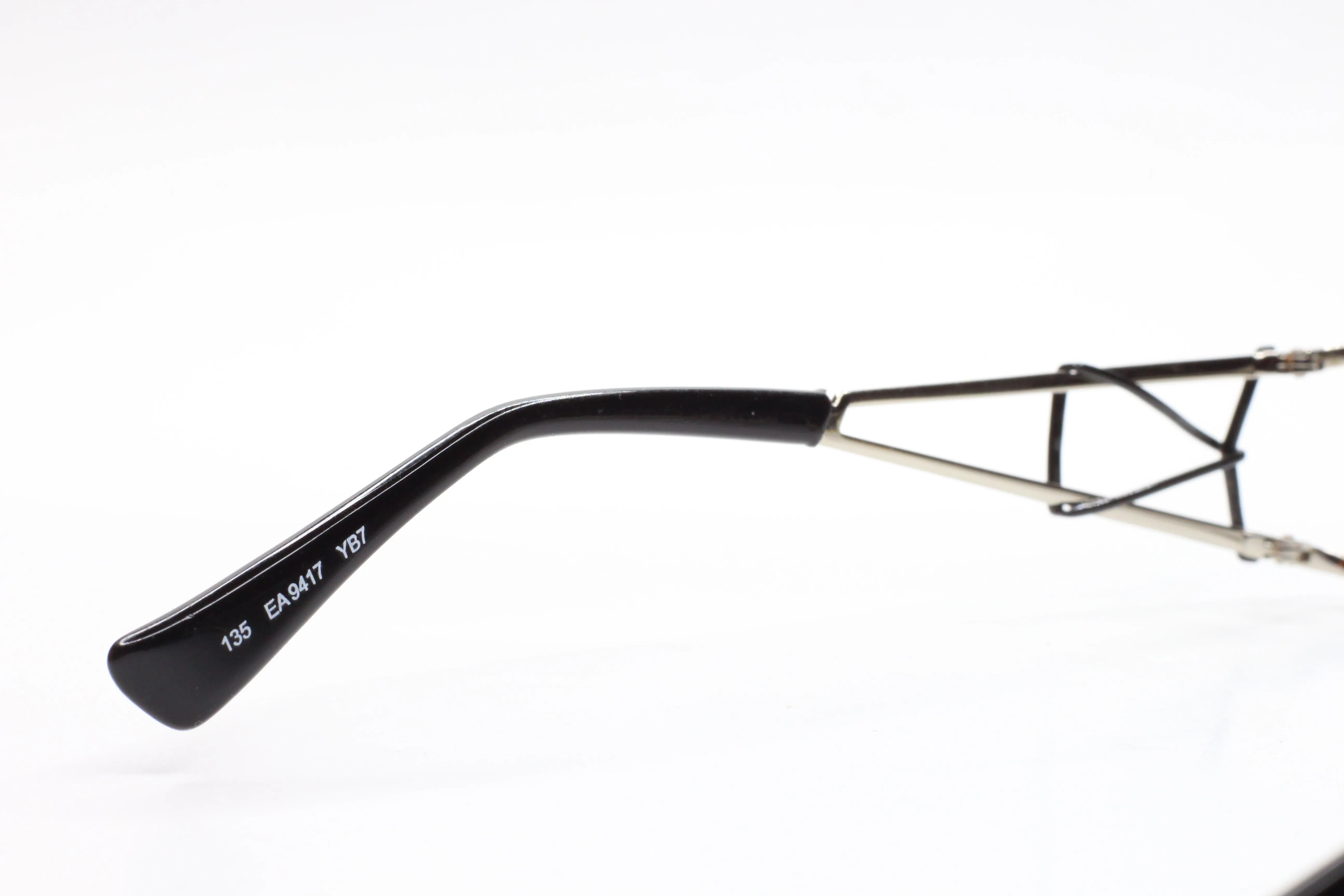 Emporio Armani EA9417 YB7 Silver/Black Designer Italy Eyeglasses -Ma