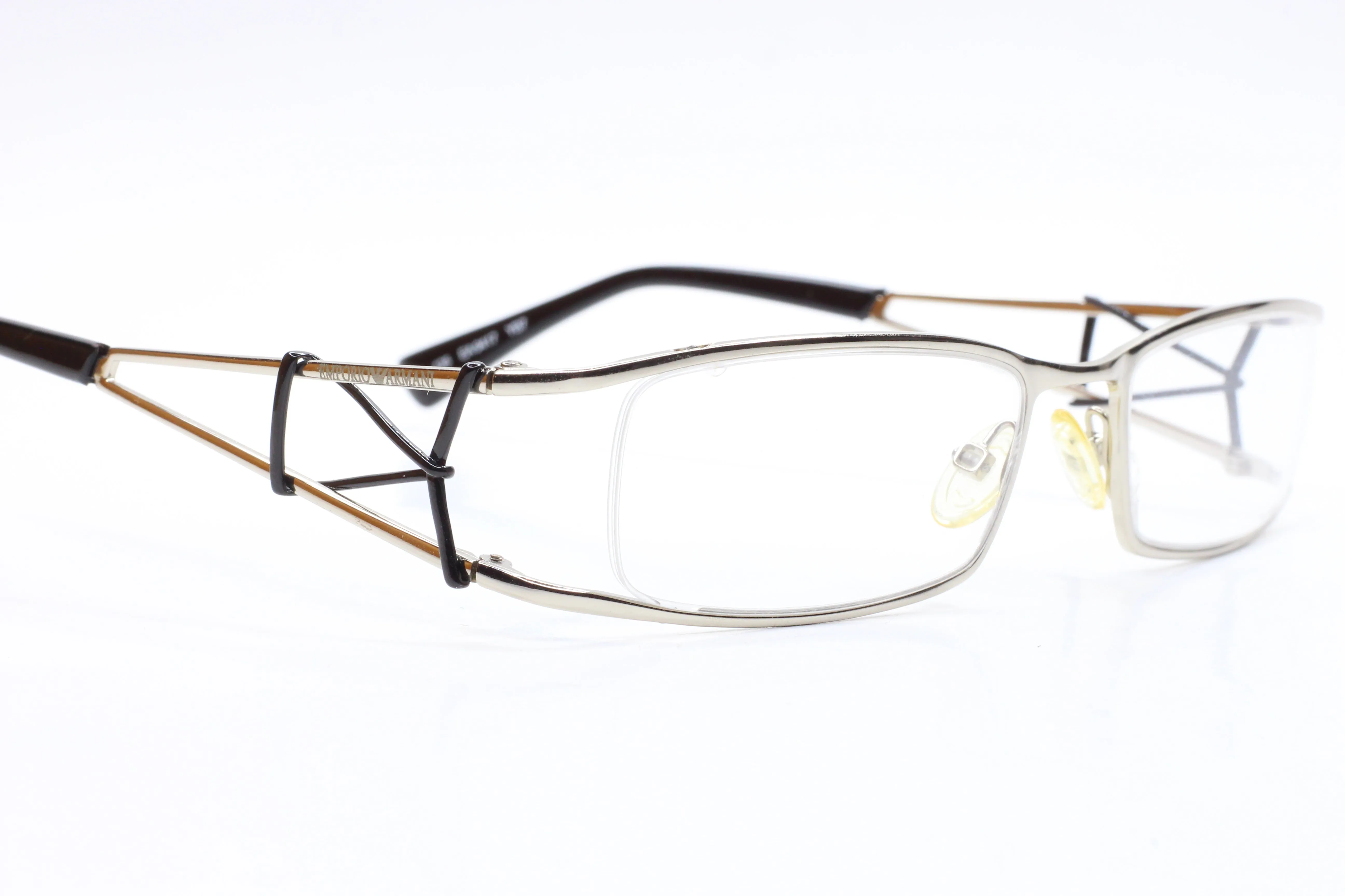 Emporio Armani EA9417 YB7 Silver/Black Designer Italy Eyeglasses -Ma