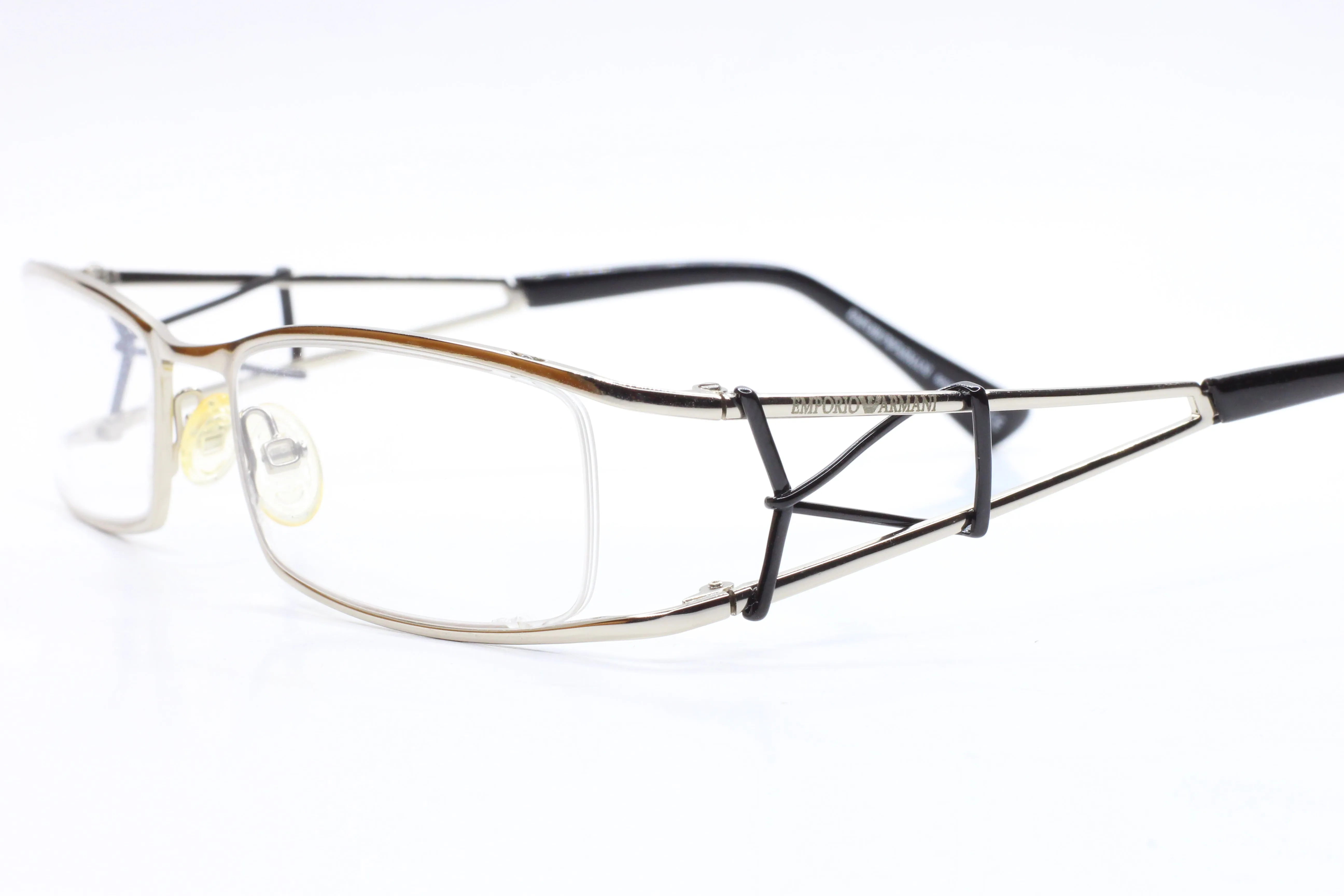 Emporio Armani EA9417 YB7 Silver/Black Designer Italy Eyeglasses -Ma