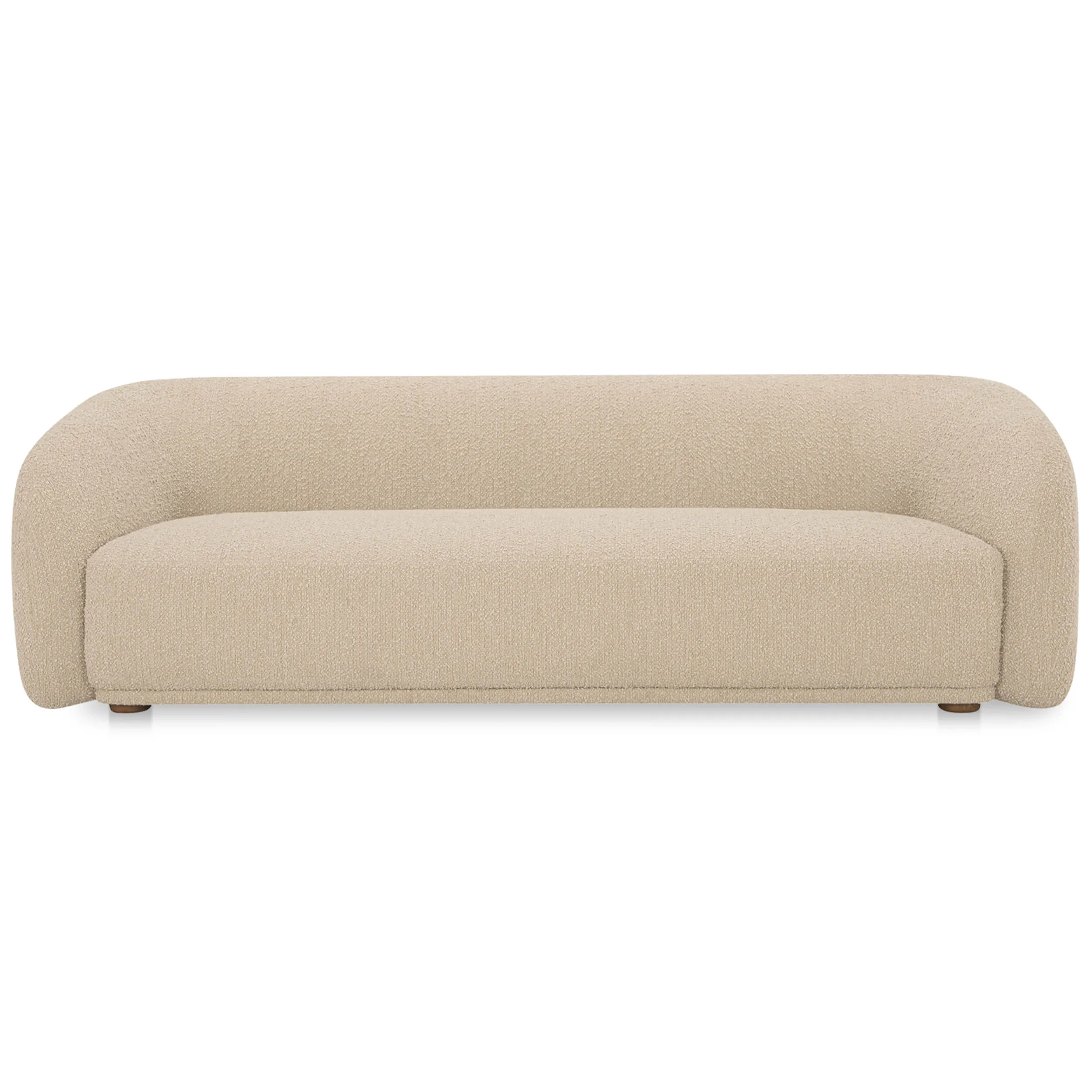 Faye Sofa, Beige Boucle
