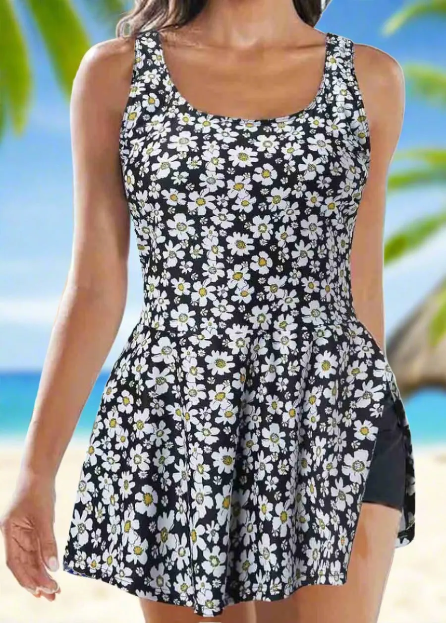 Floral Printed Tankinis Swimwear