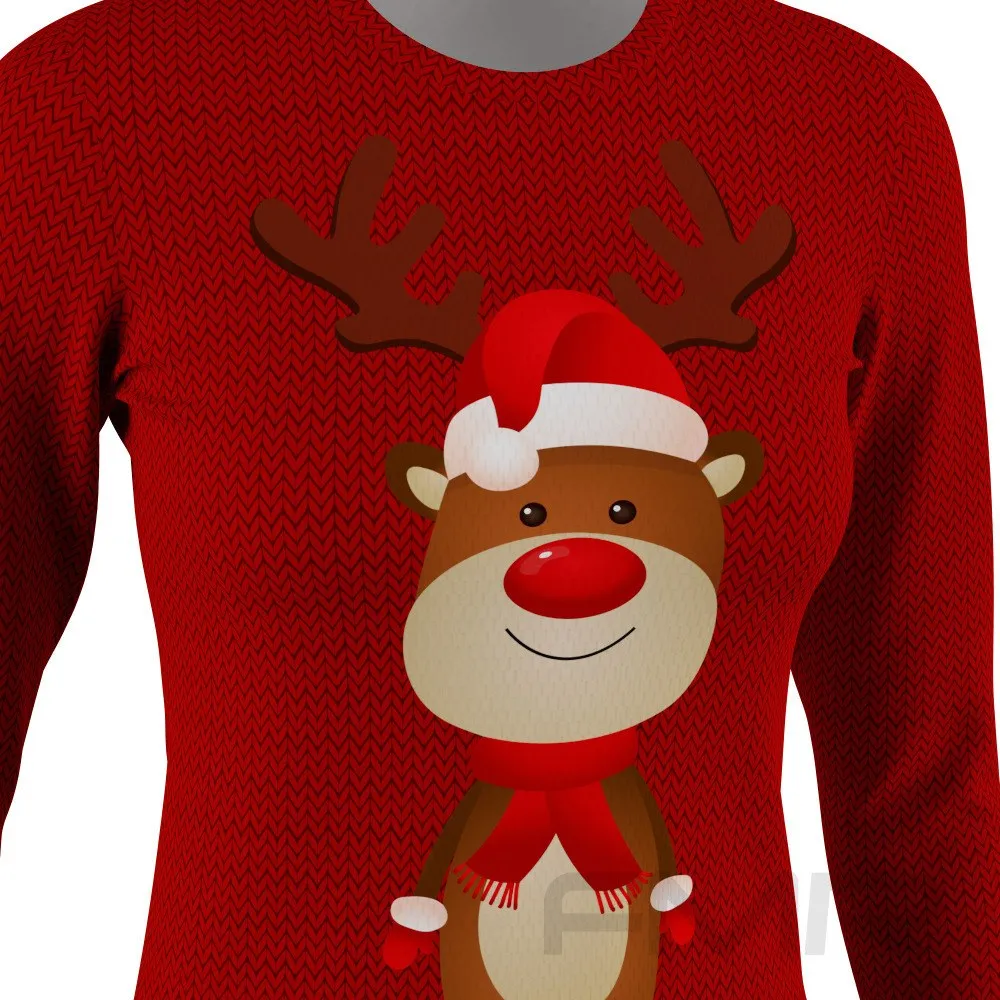 FMR Women's Deer Sweater Performance Long Sleeve Shirt