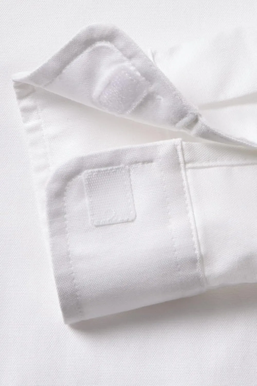 French Toast Adaptive Long Sleeve Oxford Shirt with Hidden Hook and Loop Placket and Cuffs