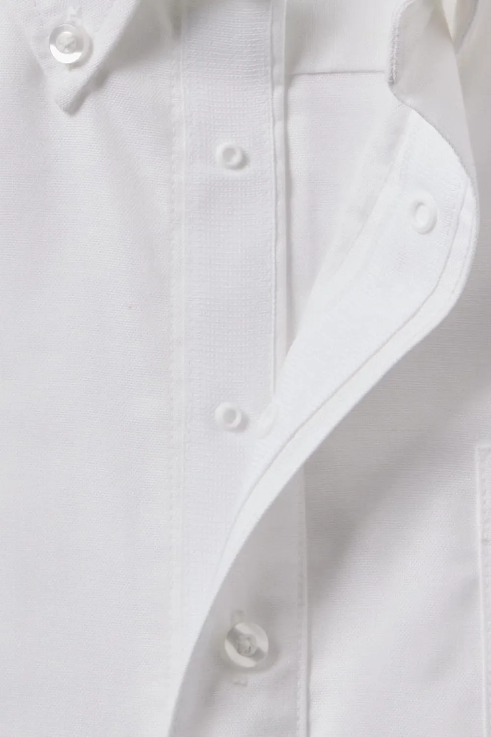 French Toast Adaptive Long Sleeve Oxford Shirt with Hidden Hook and Loop Placket and Cuffs