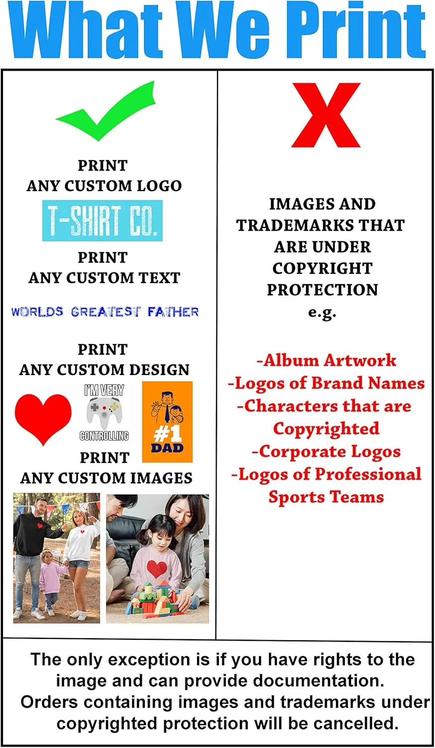 Front Back Add Your Own Text Design Custom Personalized Youth Kids T-Shirt Tee