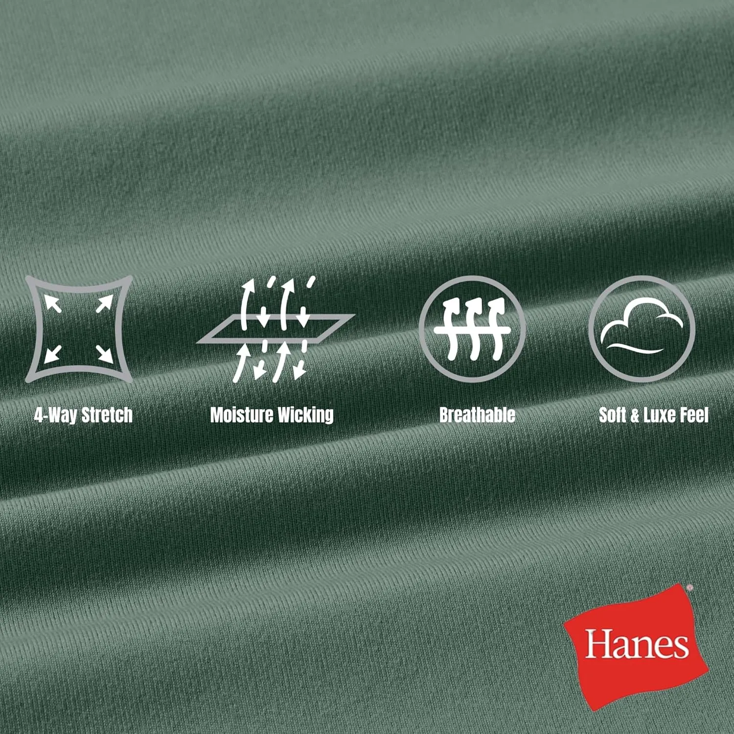 Hanes Moves Performance, Short Sleeve Polo Shirt for Men, Moisture-Wicking