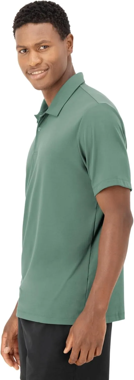 Hanes Moves Performance, Short Sleeve Polo Shirt for Men, Moisture-Wicking