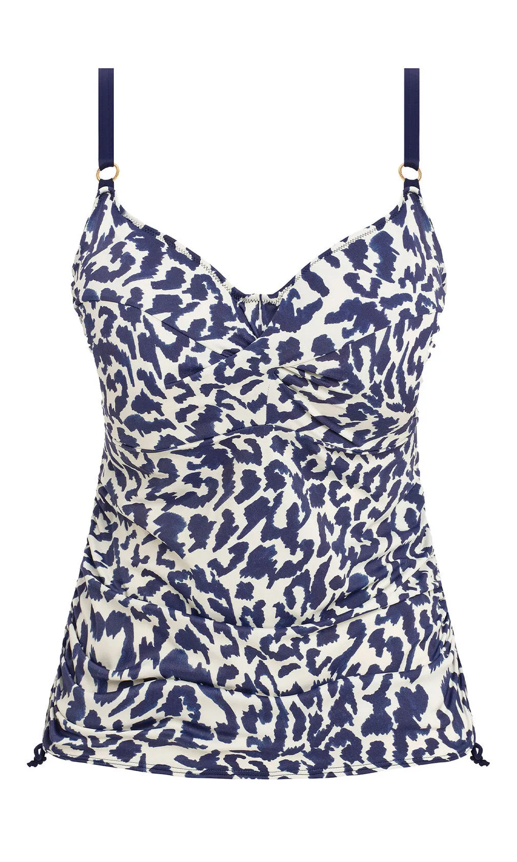 Hope Bay French Navy UW Twist Front Tankini