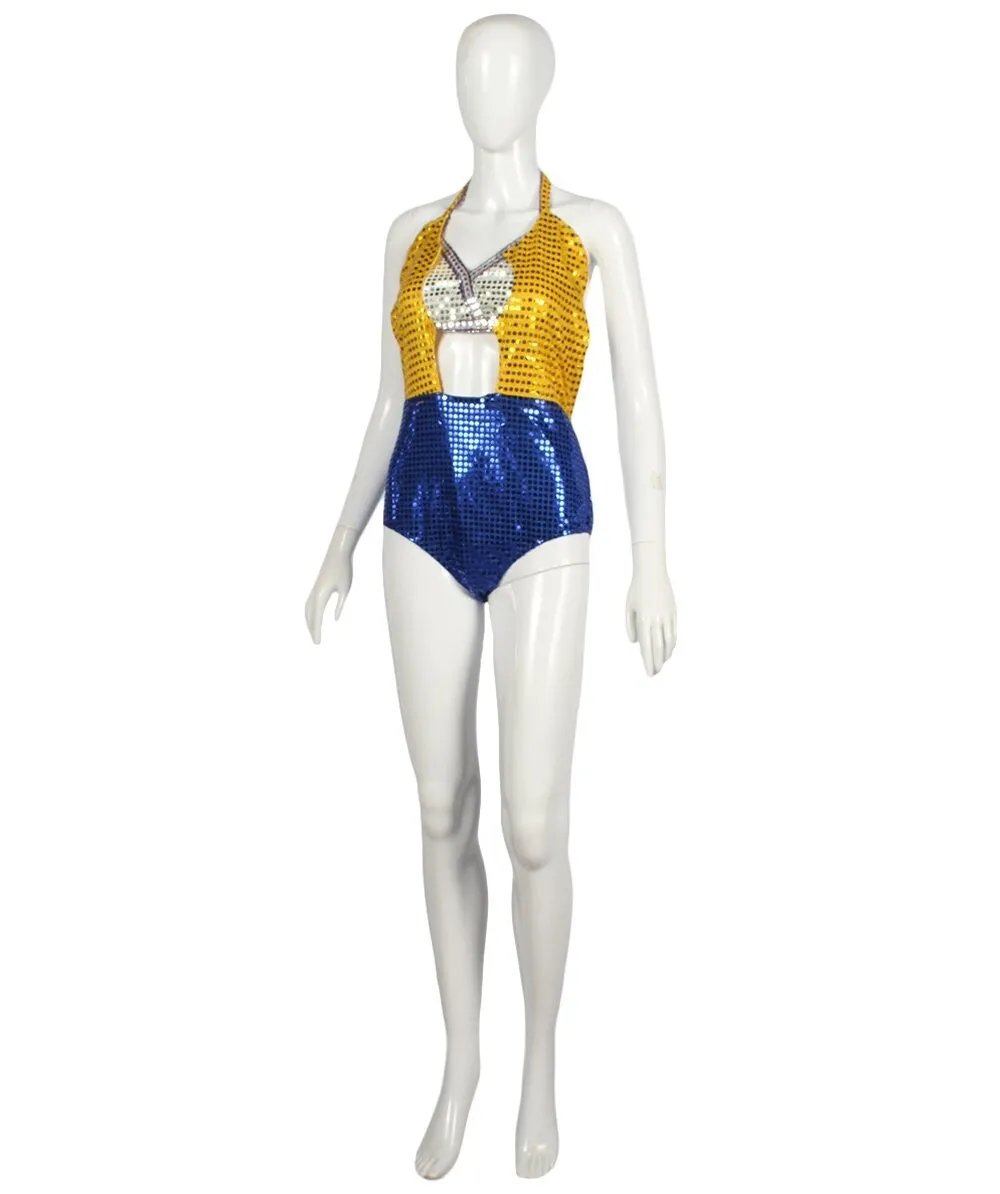 HPO Festival Femme Silver and Indigo Light Up the Night Bikini Set