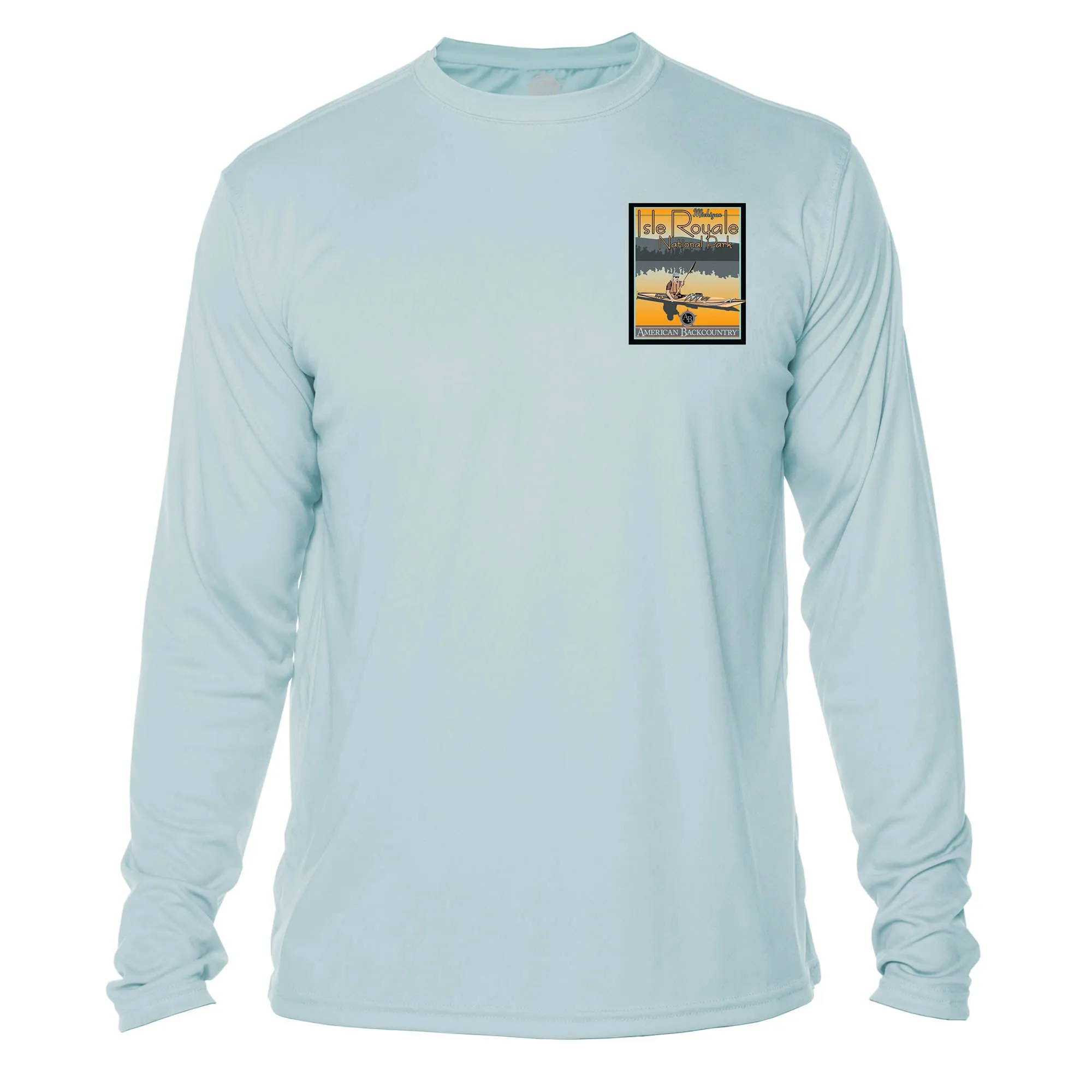 Isle Royale National Park Vintage Destinations Long Sleeve Men's Microfiber Men's T-Shirt