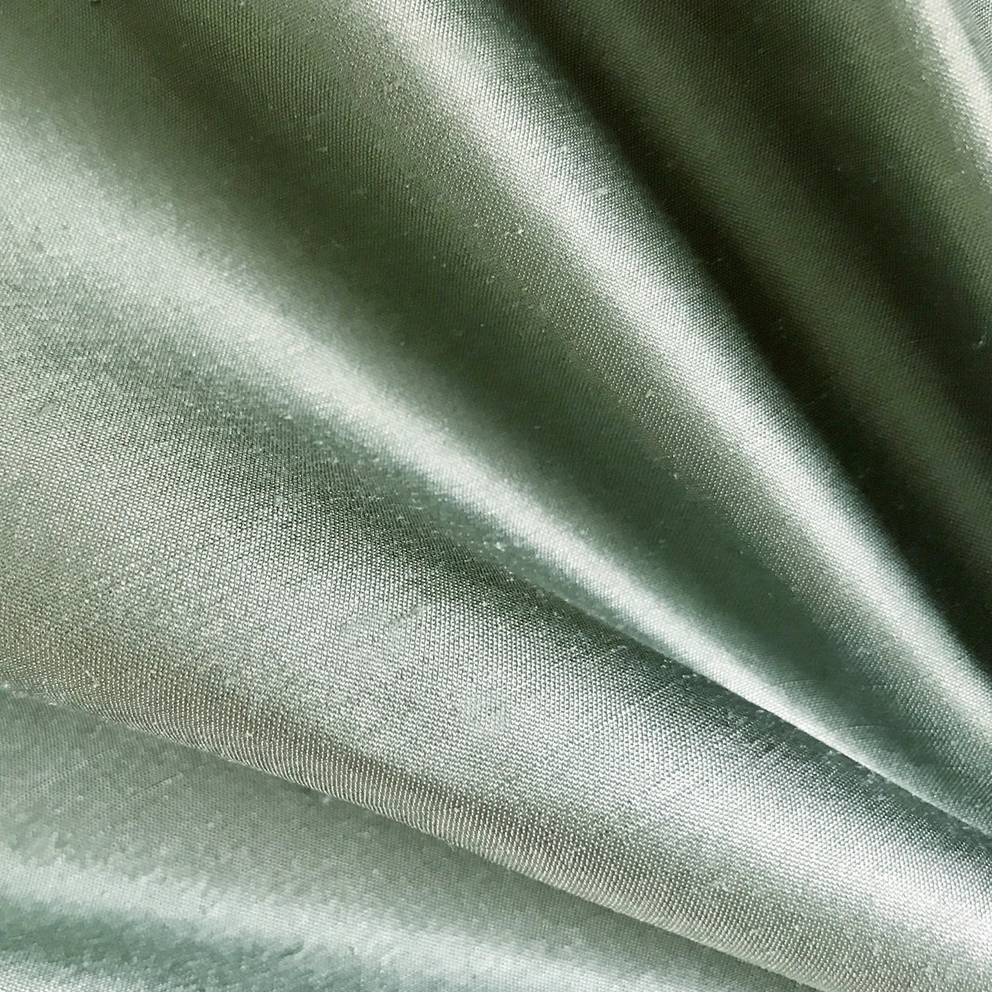 Jade Shantung Silk Blend Fabric
