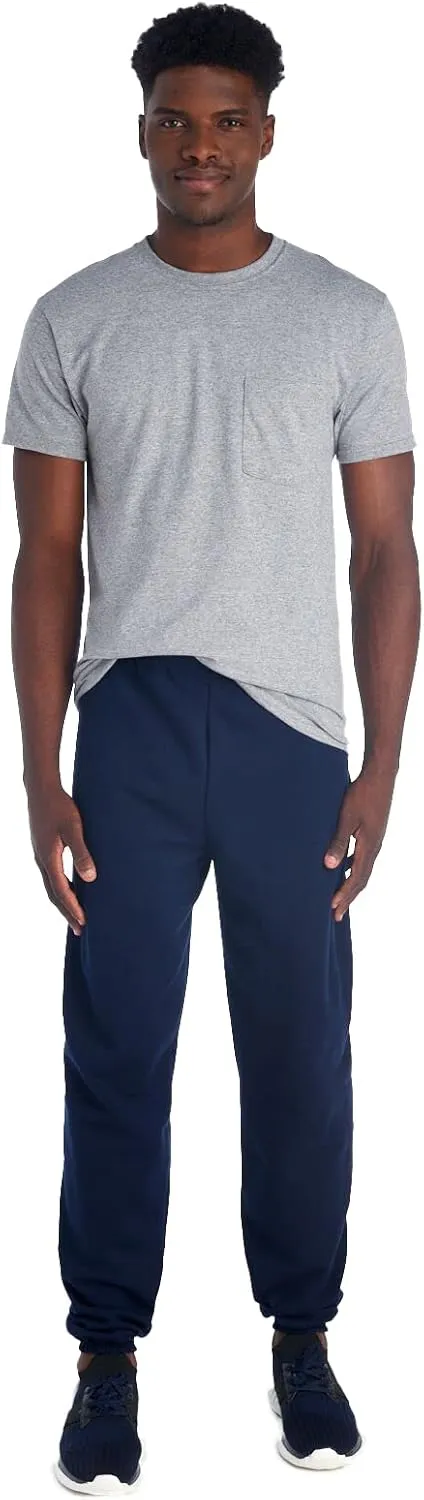 Jerzees Men's NuBlend Fleece Elastic Bottom Sweatpants, Relaxed Fit, Cotton Blend, Sizes S-3X