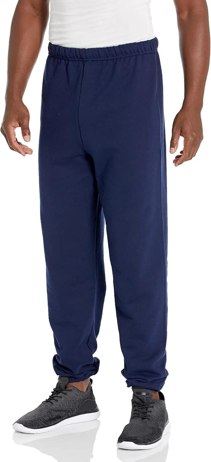 Jerzees Men's NuBlend Fleece Elastic Bottom Sweatpants, Relaxed Fit, Cotton Blend, Sizes S-3X