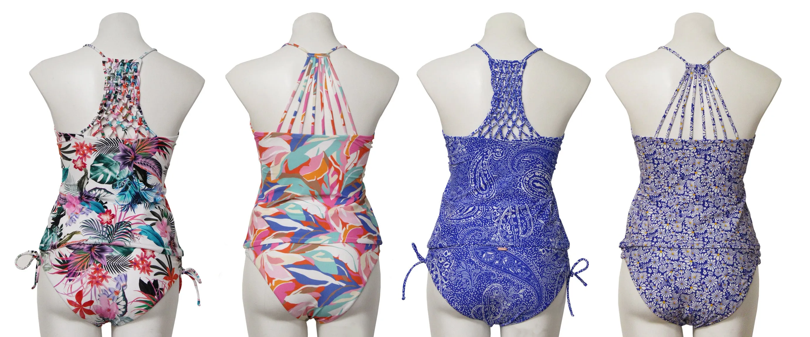 JR-RATK25 - Wholesale Junior's Two-Piece Printed Tankini Sets