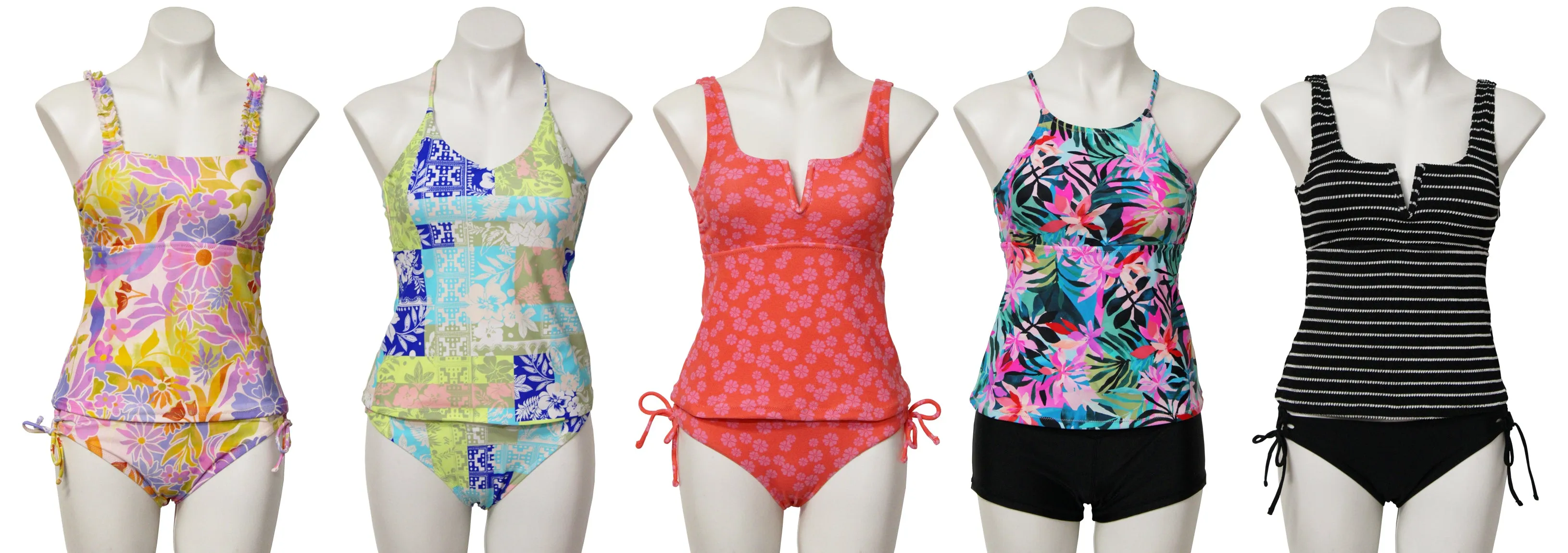 JR-RATKJE - Wholesale Junior's Printed Tankini Sets
