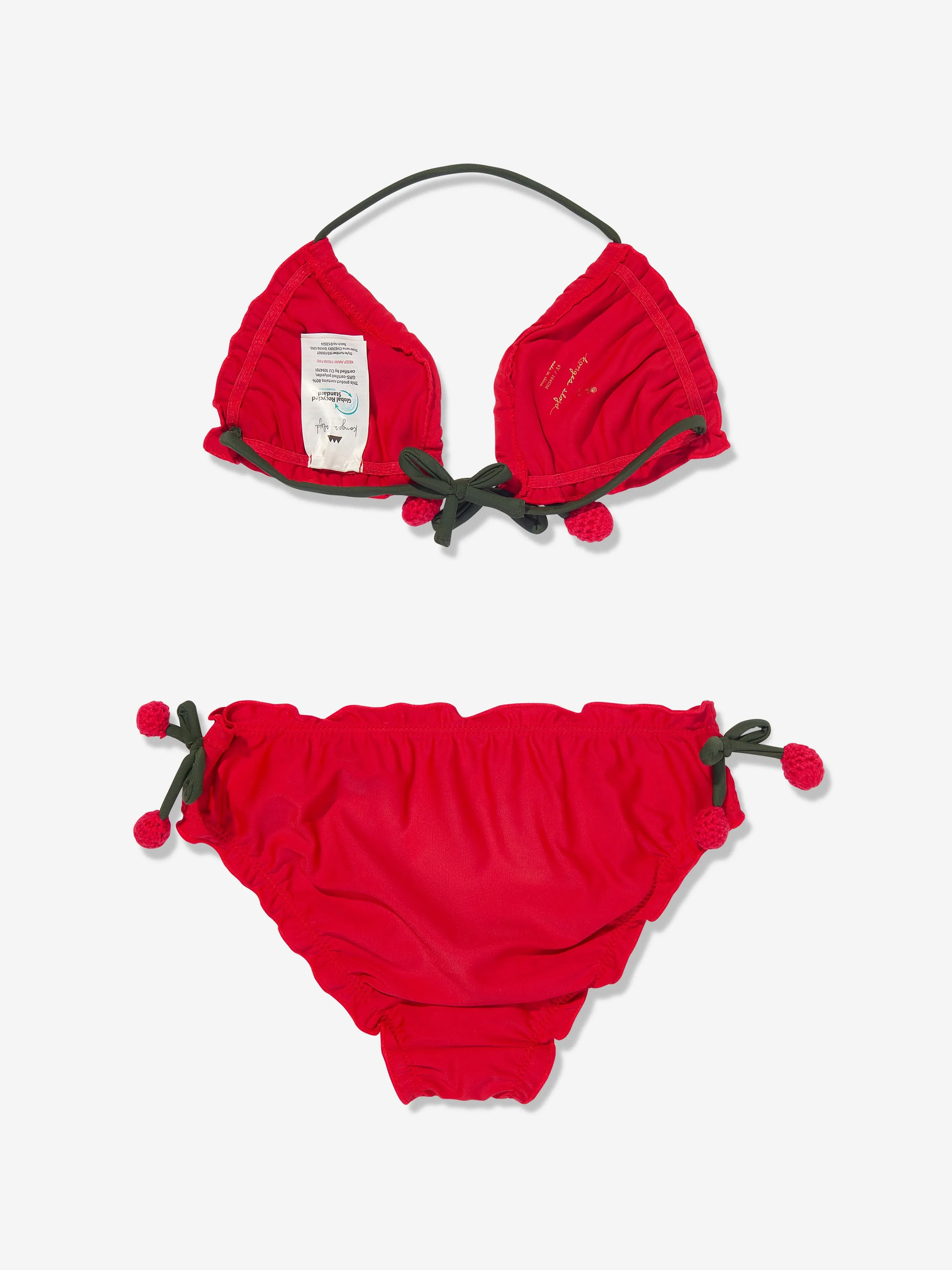 Konges Sløjd Girls Cherry Bikini in Red